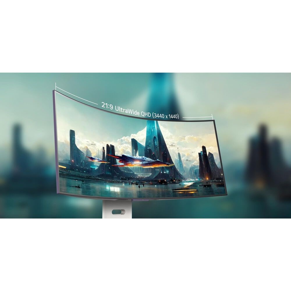 LG 34&quot; UltraGear OLED WQHD Curved Smart Gaming Monitor in White, , large