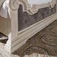 Millenium Bruchandi California King Upholstered Panel Bed in Antiqued White, , large