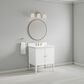 37B Heston 30" Single Bathroom Vanity in Bright White with White Composite Stone Top and Backsplash, , large