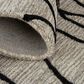Feizy Enzo 8734F 8" x 11" Black and Taupe Area Rug, , large