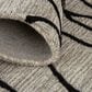Feizy Enzo 8734F 8" x 11" Black and Taupe Area Rug, , large