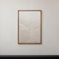 Creative Coop 25.75" x 37.25" Wood Embossed Handmade Paper Wall Decor in Natural and Cream, , large