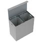 Timberlake Lavish Home Double Laundry Hamper in Gray, , large