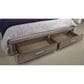 Riva Ridge Modern Loft King Panel Storage Bed in Greystone with USB Ports, , large