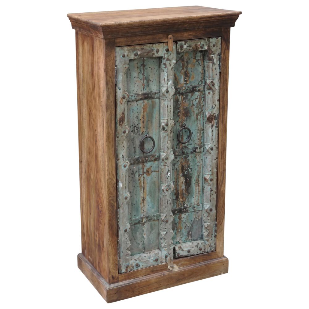 Jaipur Home One of A Kind Architectural Small Cabinet in Brown, , large