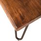 Home Trends & Design Vail Coffee Table in Walnut and Antique Zinc, , large