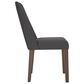 Ashley Lyncott Side Chair with Charcoal Cushion in Brown, , large