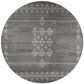 Dalyn Rug Company Sedona Southwestern 10" Round Charcoal Indoor/Outdoor Area Performance Rug, , large