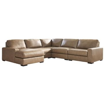 Ashley Veronella 5-Piece Stationary Left Arm Facing Sectional with Chaise in Sahara, , large