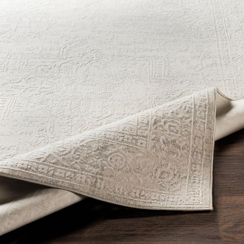 Surya Aisha 5&#39;3&quot; x 7&#39;3&quot; Gray and Off-White Area Rug, , large