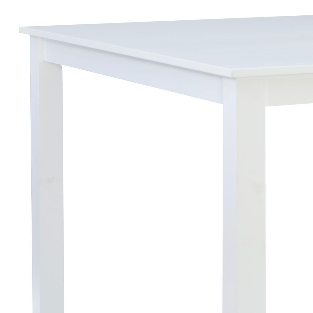 Linon Home Decor Mayfair Counter Height Table in White - Table Only, , large