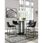 Ashley Centiar 24" Upholstered Counter Stool in Black Faux Leather, , large