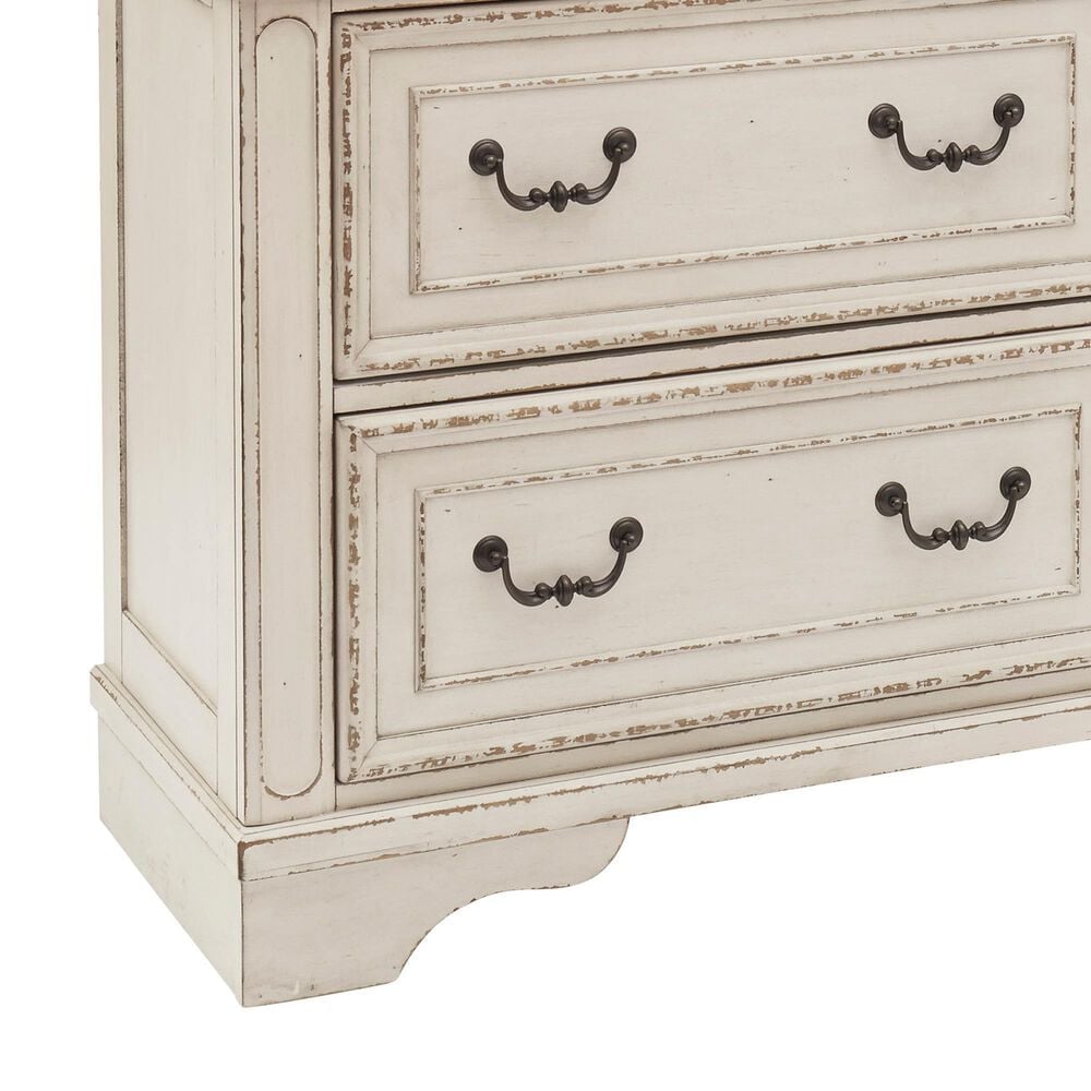 Ashley Realyn Dresser in Chipped White and Brown, , large