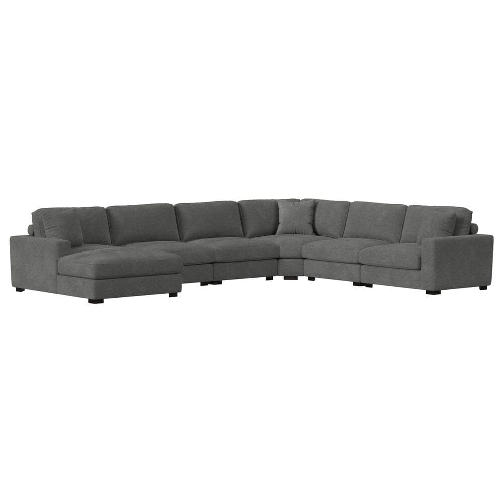 Mayberry Hill Arizona 6-Piece Stationary Left Facing Sectional in Charcoal, , large