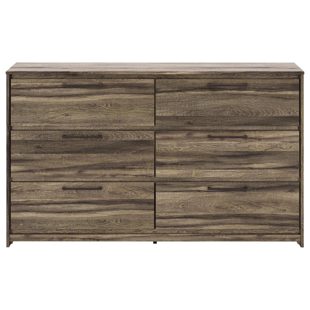 Ashley Elbrim 5-Piece King Bedroom Set in Brown with LED and USB Ports, , large