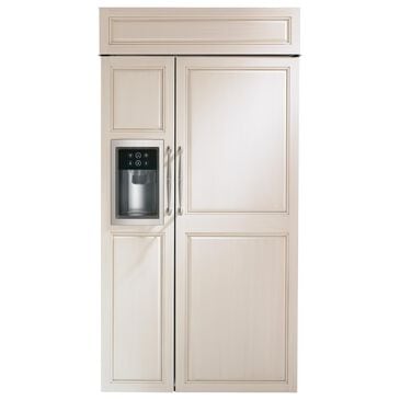 Monogram 42" Smart Built-In Side by Side Refrigerator with Dispenser - Panels Sold Separately, , large