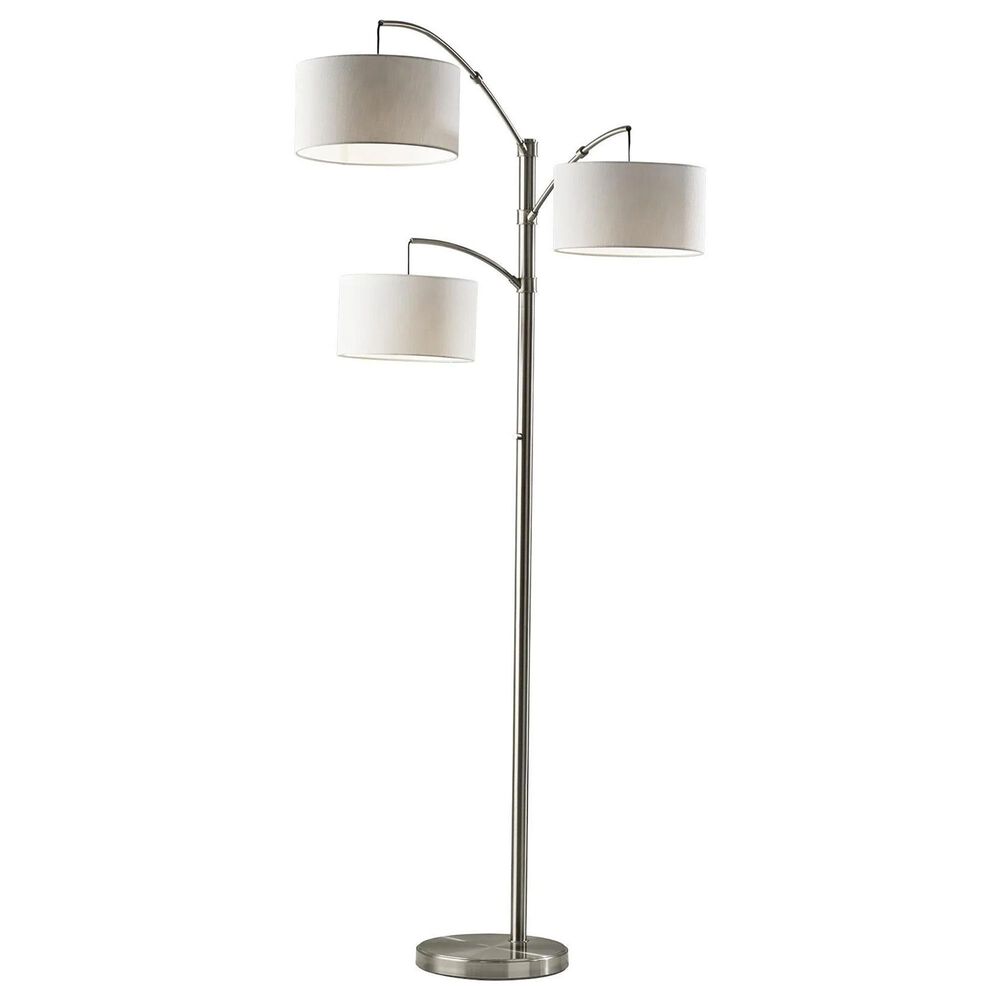 Adesso Cabo Arc Lamp in Brushed Steel, , large