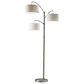 Adesso Cabo Arc Lamp in Brushed Steel, , large