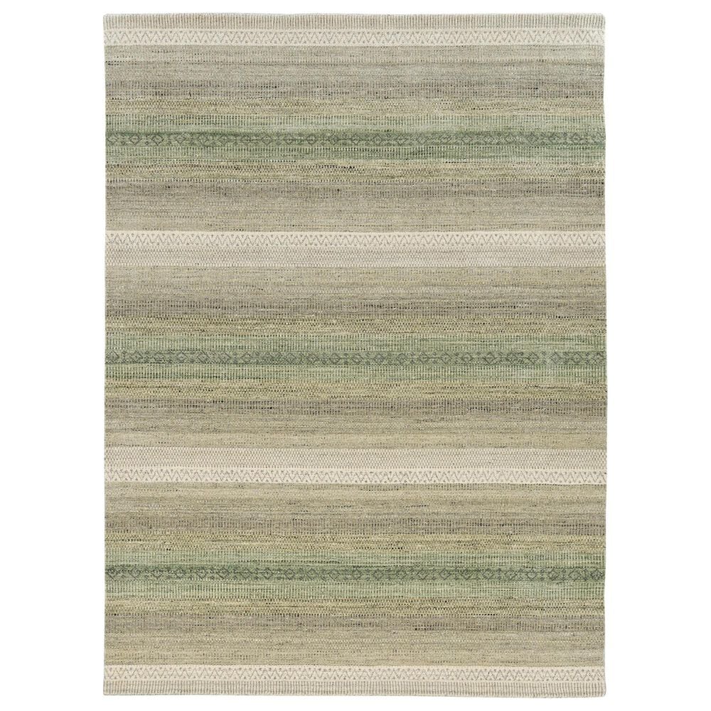 Radici USA Sondrio 9" x 12" Green Area Rug, , large