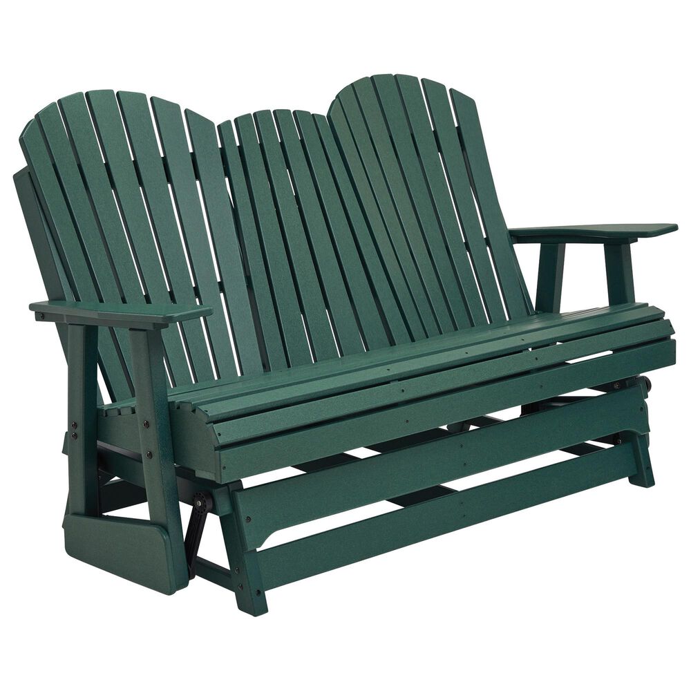 Ashley Shell Beach Loveseat Glider in Green, , large