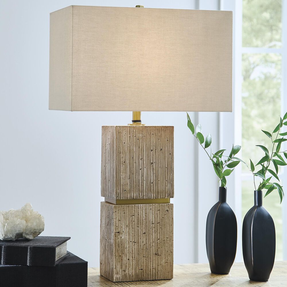 Ashley Laddner Poly Table Lamp in Gold, , large