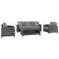Ashley Oasis Court 4-Piece Patio Conversation Set in Gray, , large