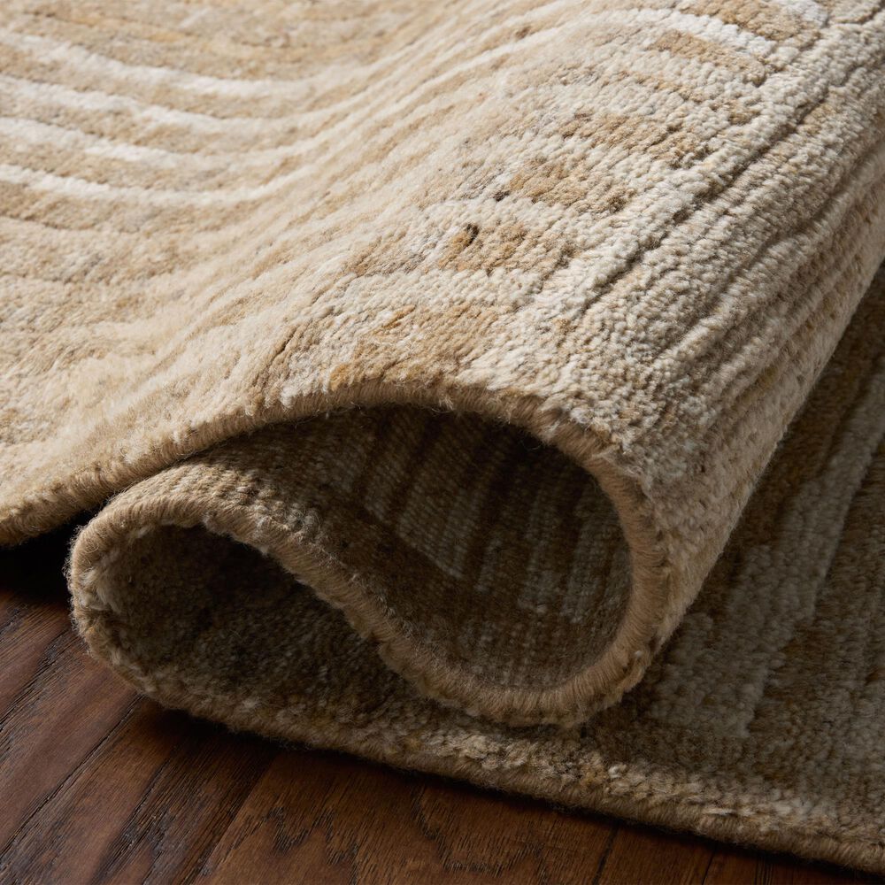 Loloi Nara Wheat and Natural 7'9" x 9'9" Area Rug, , large