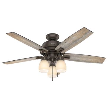 Hunter Donegan 52" Ceiling Fan with Lights in Onyx Bengal, , large