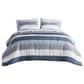 Hampton Park Jaxon 7-Piece Queen Comforter Set with Bed Sheets in Blue and Grey, , large