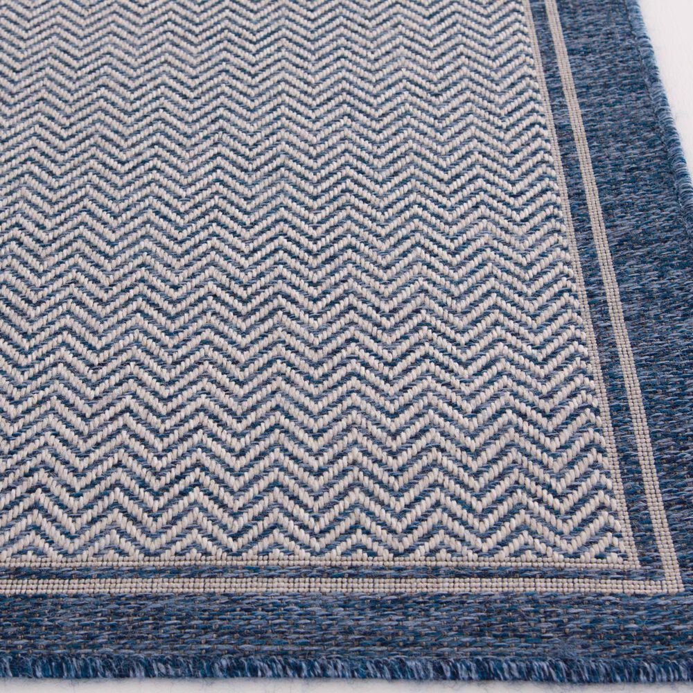 Central Oriental New Zealand Dunedin 5&#39;3&quot; x 7&#39;7&quot; Cobalt Area Rug, , large