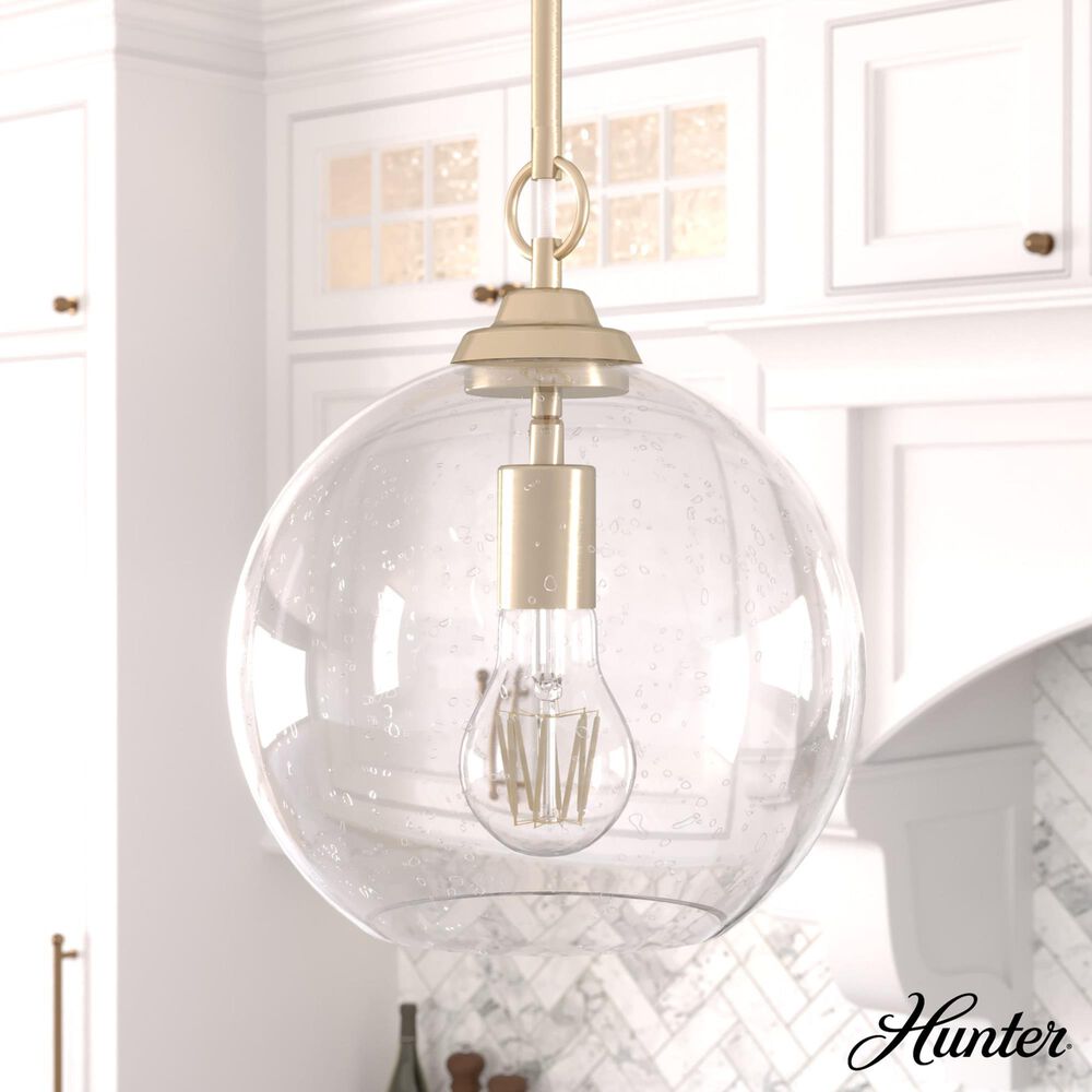 Hunter High Oaks 1-Light Pendant in Alturas Gold, , large