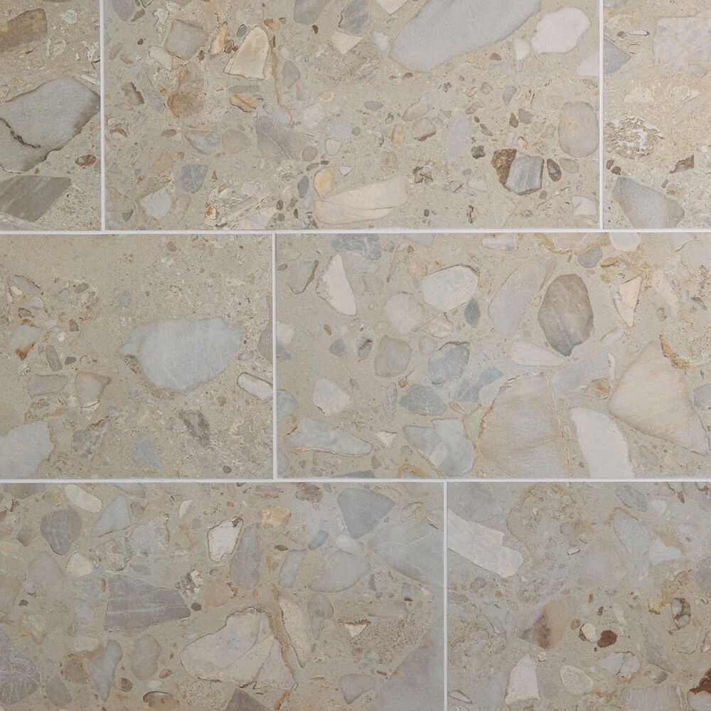 Dal-Tile Sand and Stone Tundra Rectangle Stone 24" x 48" Porcelain Tile, , large