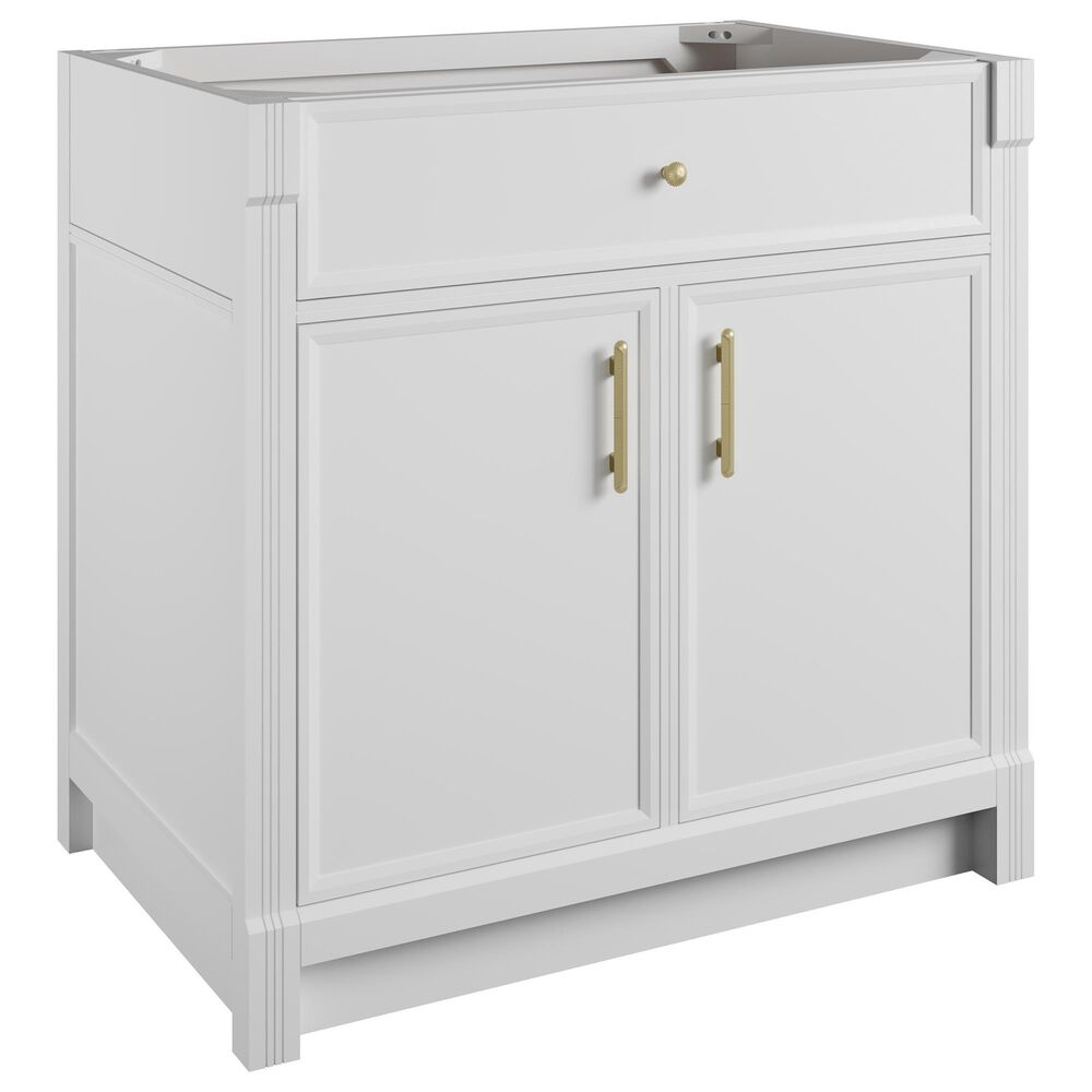 James Martin Bellshire 36" Single Bathroom Vanity in Bright White with 3 cm Phantome Eclos Top and Rectangular Sink, , large