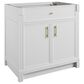 James Martin Bellshire 36" Single Bathroom Vanity in Bright White with 3 cm Phantome Eclos Top and Rectangular Sink, , large