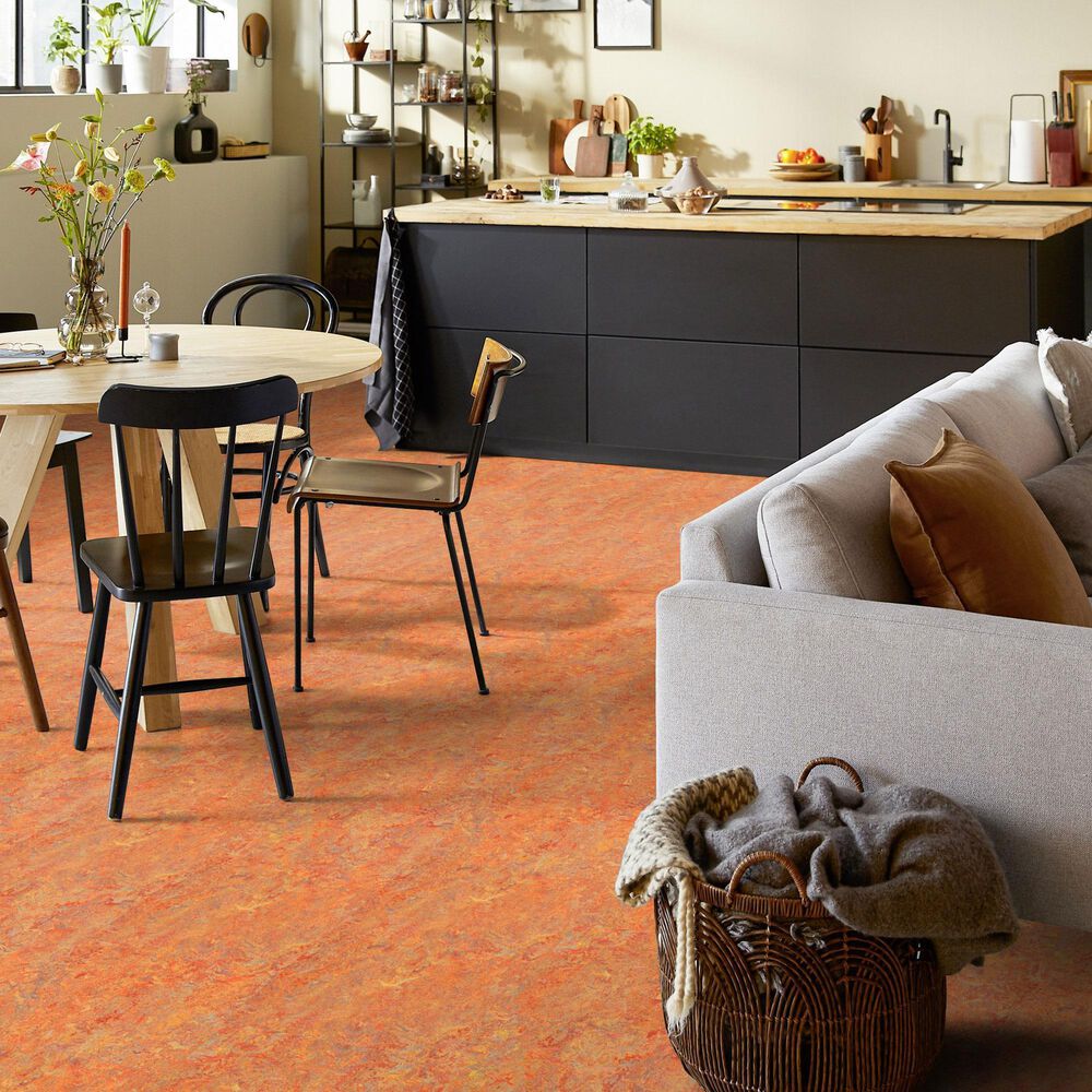 Forbo Marmoleum Cinch Loc Seal 12&quot; x 12&quot; Laminate Tile in Asian Tiger, , large