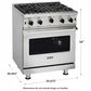 Viking Range 30" Freestanding Open Burner Gas Range in Stainless Steel, , large