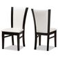 Baxton Studio Adley Side Chair in Dark Brown (Set of 2), , large