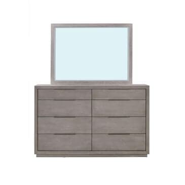 Urban Home Oxford Dresser and Mirror in Gray Mineral, , large