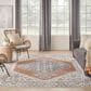 Nourison Astra Machine Washable ASW11 9" x 12" Grey and Multicolor Area Rug, , large