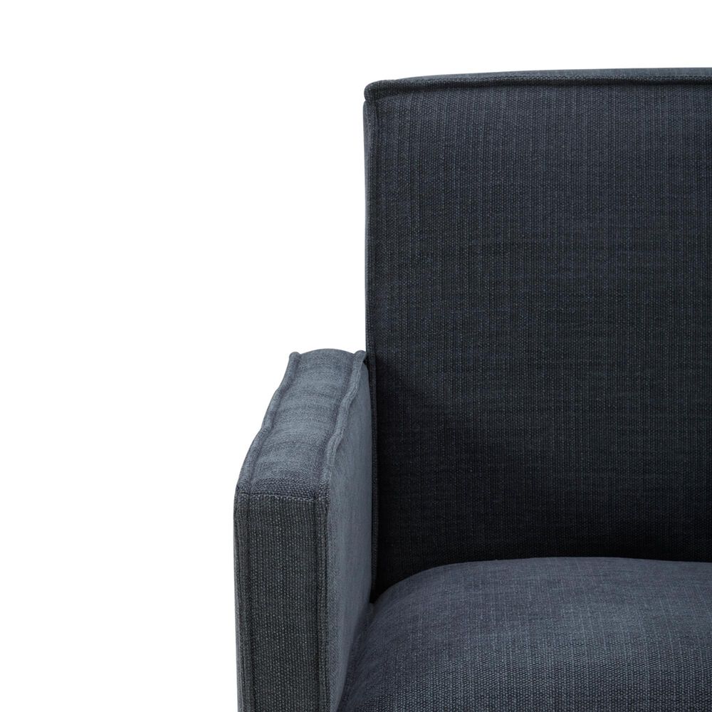 Interlochen Arm Chair with Casters in Selene Indigo, , large