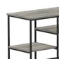 HOMLUX 45" TV Stand with 2 Open Storage Shelves in French Oak Grey, , large