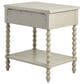 Hearth and Haven 1-Drawer Nightstand with Lower Shelf in Antique Cream, , large