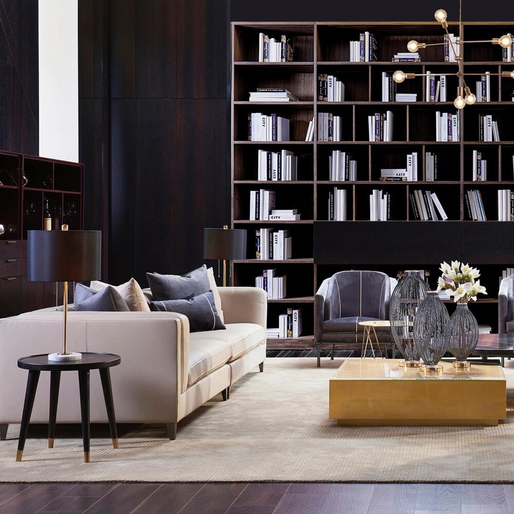 Jennifer Taylor Home JTH Luxe Esquire Top Grain Leather 4Seater