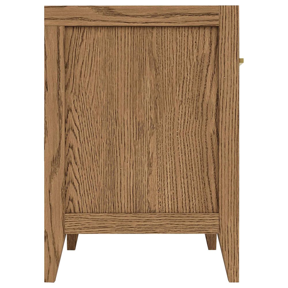 Shannon Hills Hallbrooke 1-Drawer Nightstand in Nutmeg Oak with USB Ports, , large