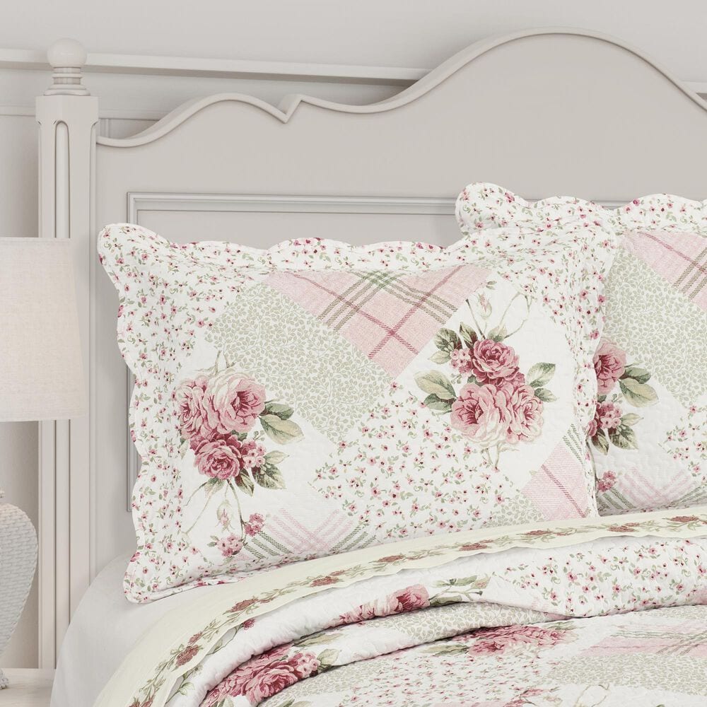 J. Queen New York Bungalow 3-Piece King/California King Quilt Set in Rose, , large