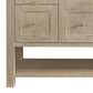 James Martin Vanities Breckenridge 60" Single Bathroom Vanity in Whitewashed Oak with Single Hole 3 cm White Zeus Quartz Top and Rectangular Sink, , large
