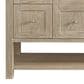 James Martin Vanities Breckenridge 60" Single Bathroom Vanity in Whitewashed Oak with Single Hole 3 cm White Zeus Quartz Top and Rectangular Sink, , large