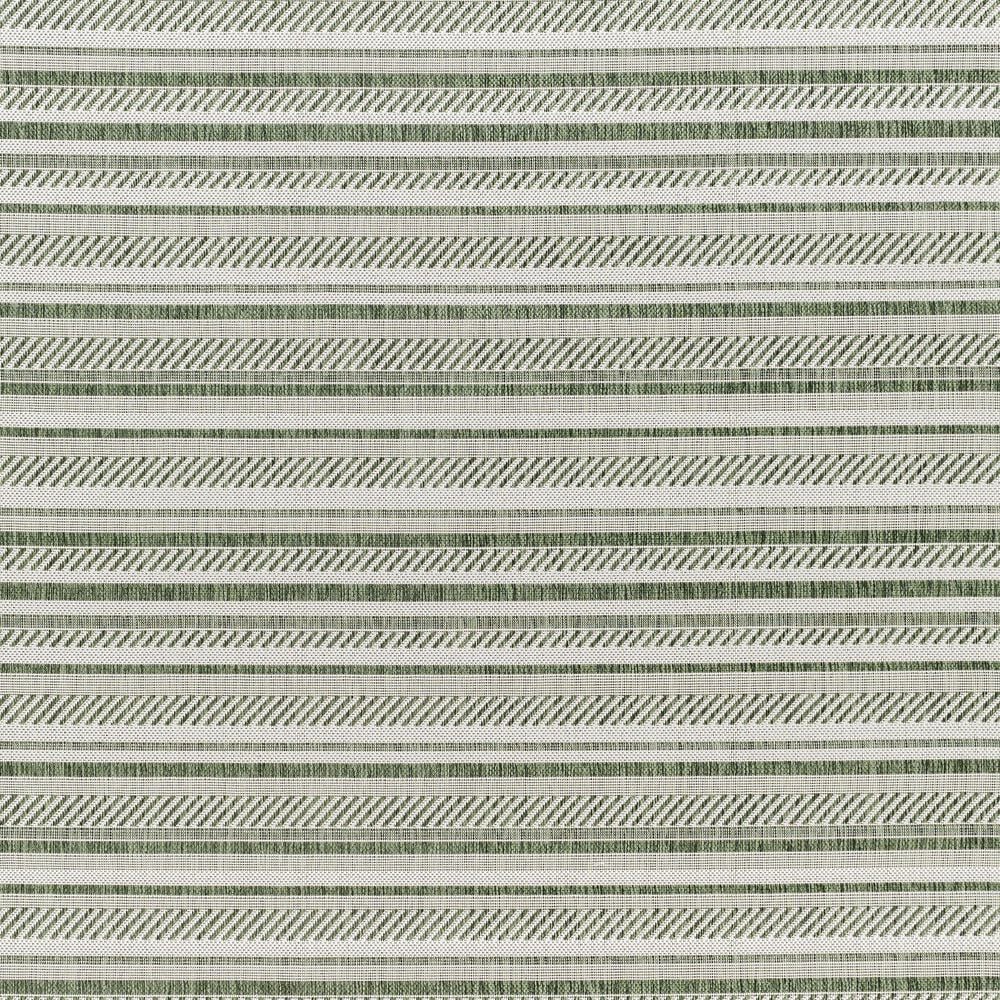 Surya Eagean EAG-2422 Grass Green, Ivory, Dark Green and Seafoam 7&#39;10&quot; Square Indoor/Outdoor Area Rug, , large