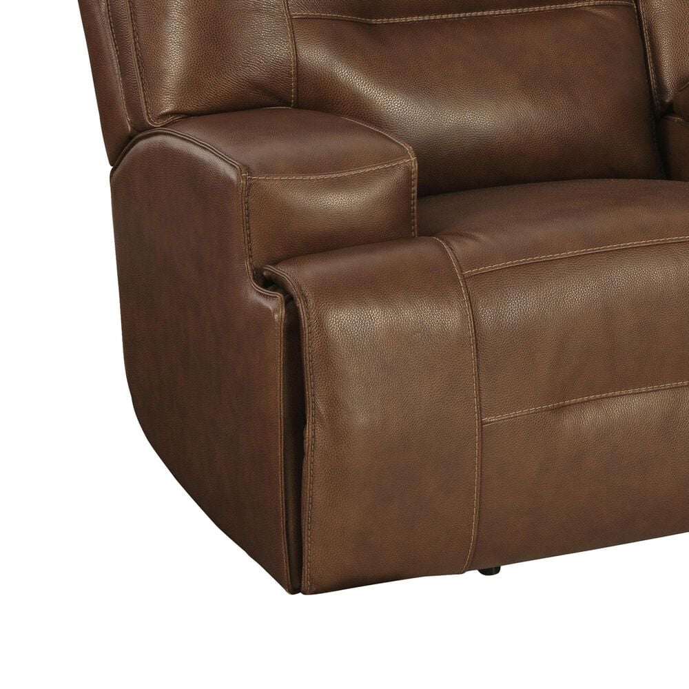 Ashley Francesca Power Reclining Loveseat with Console in Auburn, , large