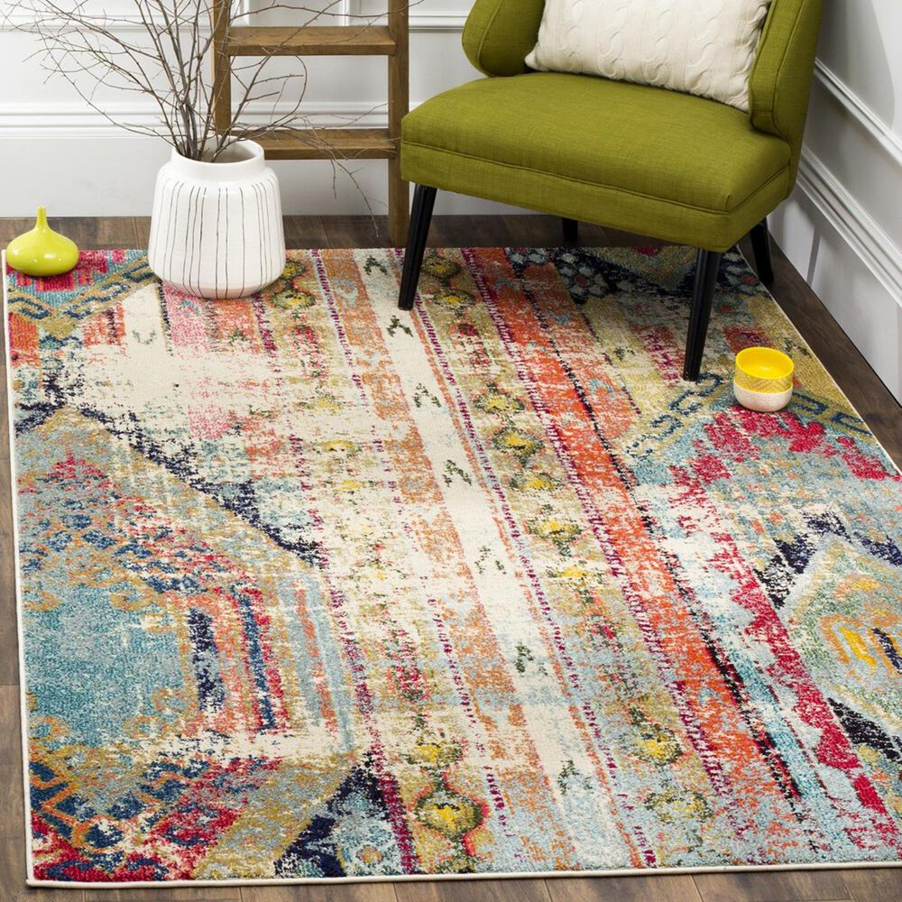 Safavieh Monaco MNC222F-1218 12" x 18" Multi Area Rug, , large